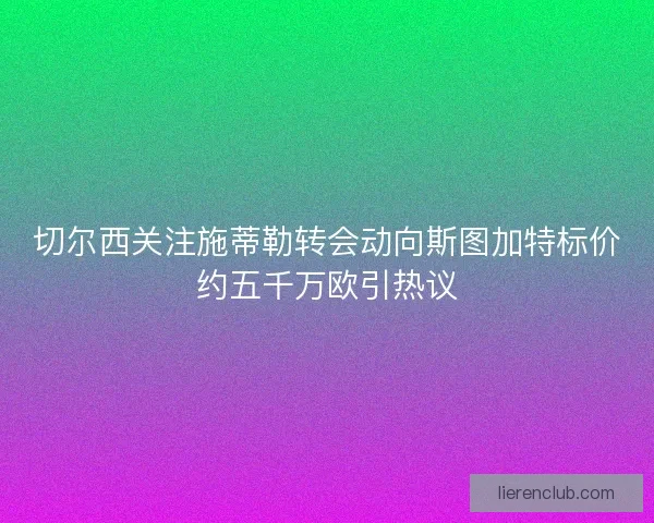 切尔西关注施蒂勒转会动向斯图加特标价约五千万欧引热议 切尔西关注施蒂勒转会动向斯图加特标价约五千万欧引热议